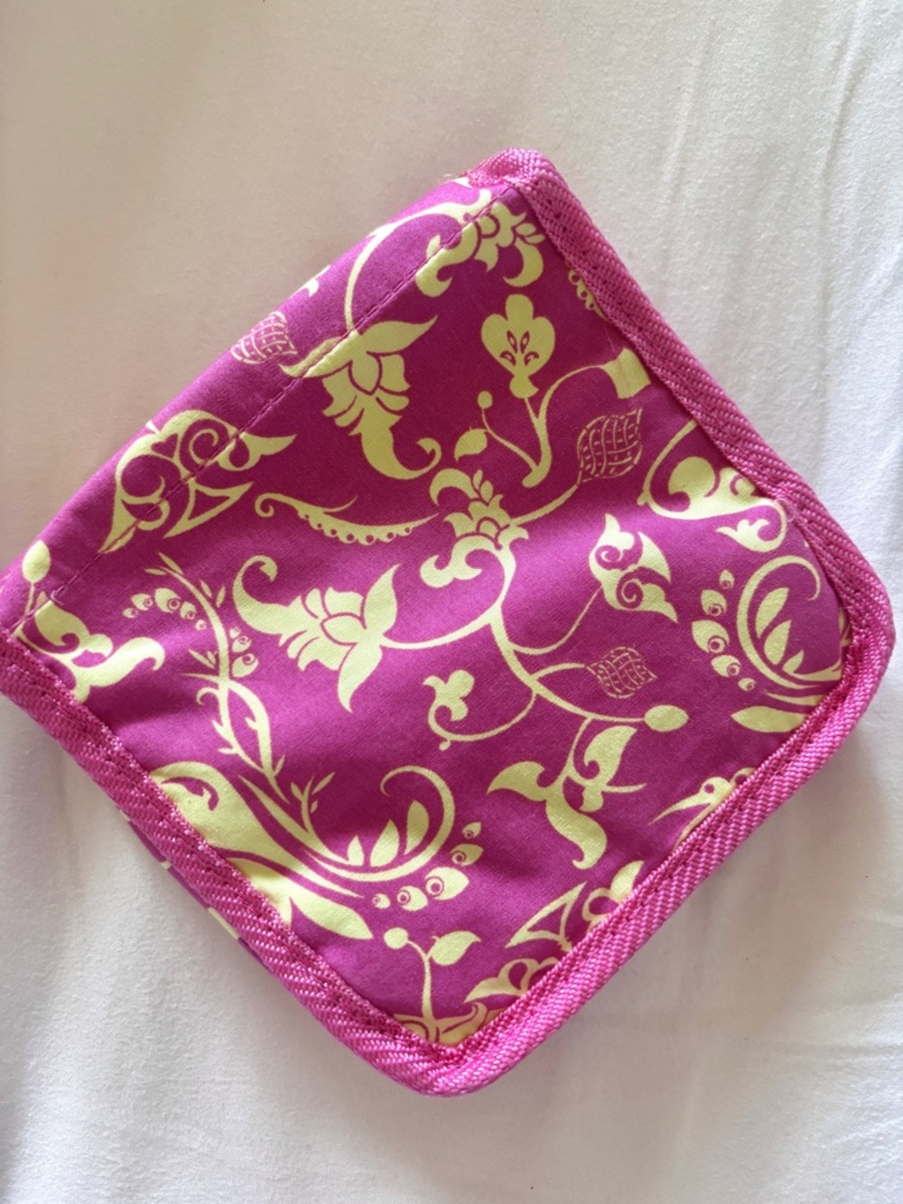 2000’s Makeup Bag Pink & Yellow Small Girly Y2K